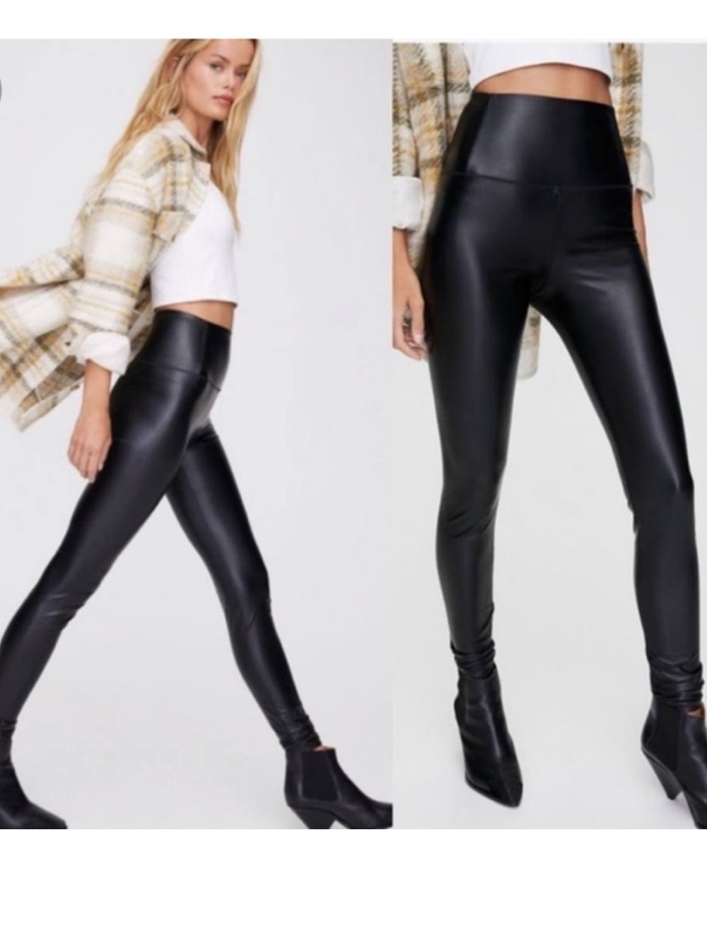 Wilfred Free Black High-Rise Daria Faux Leather Leggings- Tall